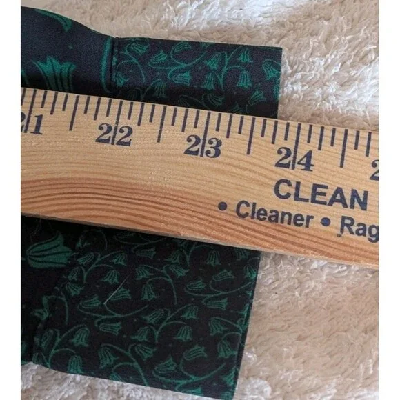 Loft Green and Navy Layered Look Long Sleeve Blouse Size Med - Picture 8 of 8